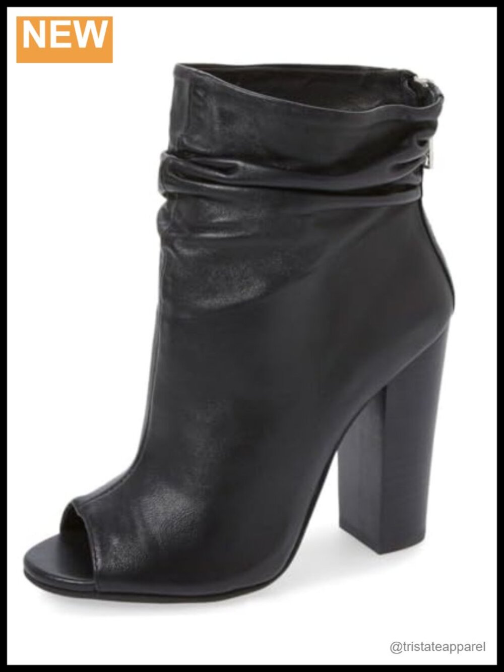 Women's Peep Toe Ankle Boots Chunky Stacked Heels Party Evening Dress Shoes